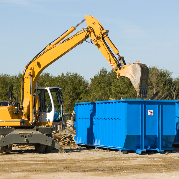 are there any restrictions on where a residential dumpster can be placed in Hightstown NJ